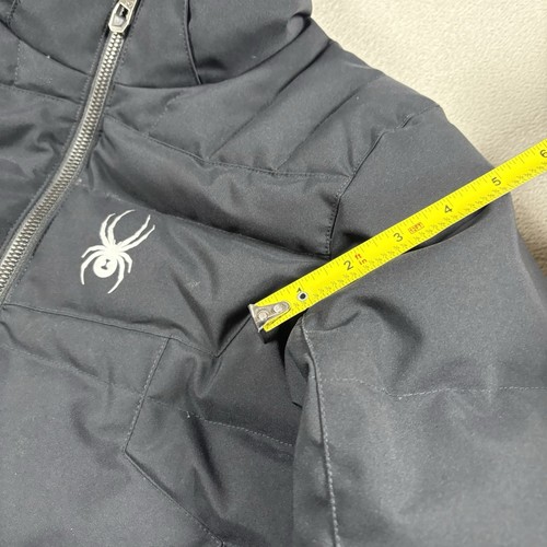 Spyder Childrens Boys Full Zipper Puffer Jacket Black Size 10 - Picture 7 of 9