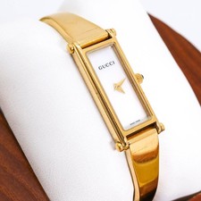 GUCCI Watch 1500L Bangle White Shell Gold GUCCI,17673