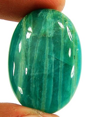 33.40 Ct Natural Amazonite Loose Gemstone Cabochon Wire Wrap Stone  - 26237