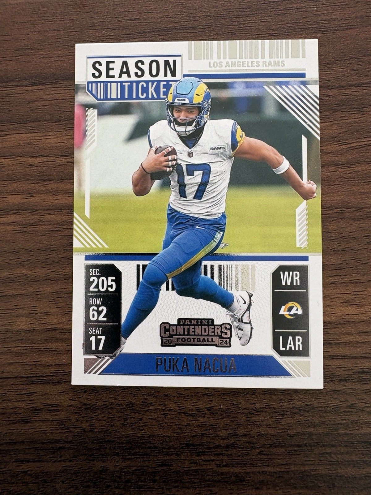 Puka Nacua #59 Football Cards 2024 Panini Contenders trading card — raw and PSA graded price guide