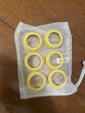 6 Pack Bottle Nipple Collar Rings for Medela Bottles 5/8oz Slow Medium Flow