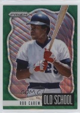 2021 Panini Prizm Old School Green Wave Prizm Rod Carew #OS-5 HOF 13st