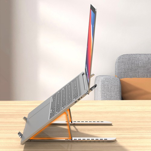 Aluminum Laptop Stand Design Laptop Stand Laptop Stand with Design - Afbeelding 3 van 13