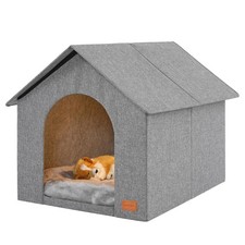 Indoor Dog House with Washable Plush Cushion,Large Size for Medium Dogs  Lar...