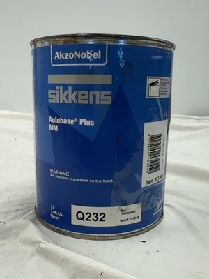 AkzoNobel Sikkens 351349 Autobase Plus MM Q232 Red Transparent 1L All Makes