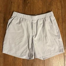 NWOT Lululemon ABC WovenAir Light Starch Blue Pull On Shorts 5” Men's L