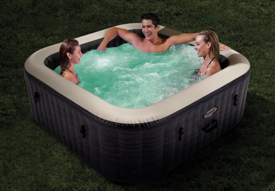 Intex 28450 PureSpa Bubble Grestone Deluxe 175x175cm Aufblasbarer Whirlpool.. - Bild 4 von 4