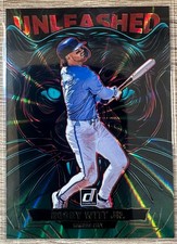2025 PANINI DONRUSS BASEBALL BOBBY WITT JR. GREEN LASER UNLEASHED SP #11