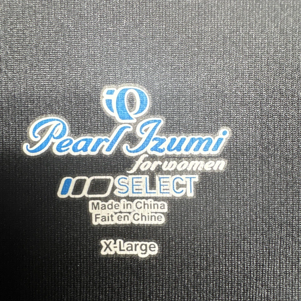 Pearl Izumi Womens Cycling Vest XL Black Graphic Print Sleeveless Zip Activewear - Image 3 of 4