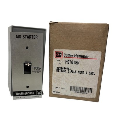 Cutler-Hammer MST01SN Manual Motor Starter 1-Pole NEMA 1 Enclosure Lot of 5 NEW