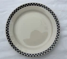 Fiesta Tableware Company Checkerboard American Classic Rim 9" Luncheon Plate EUC