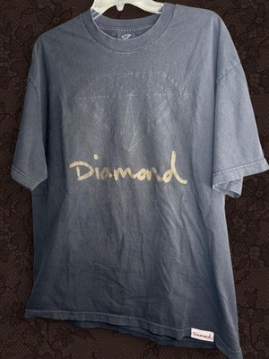 Diamond Supply Co. Men's Black Graphic Logo Tee XL Short Sleeve Small Hole