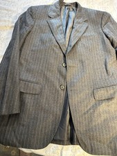 Jil Sander Italian Wool Striped Blazer EU 52 / US 42 Designer Tailoring