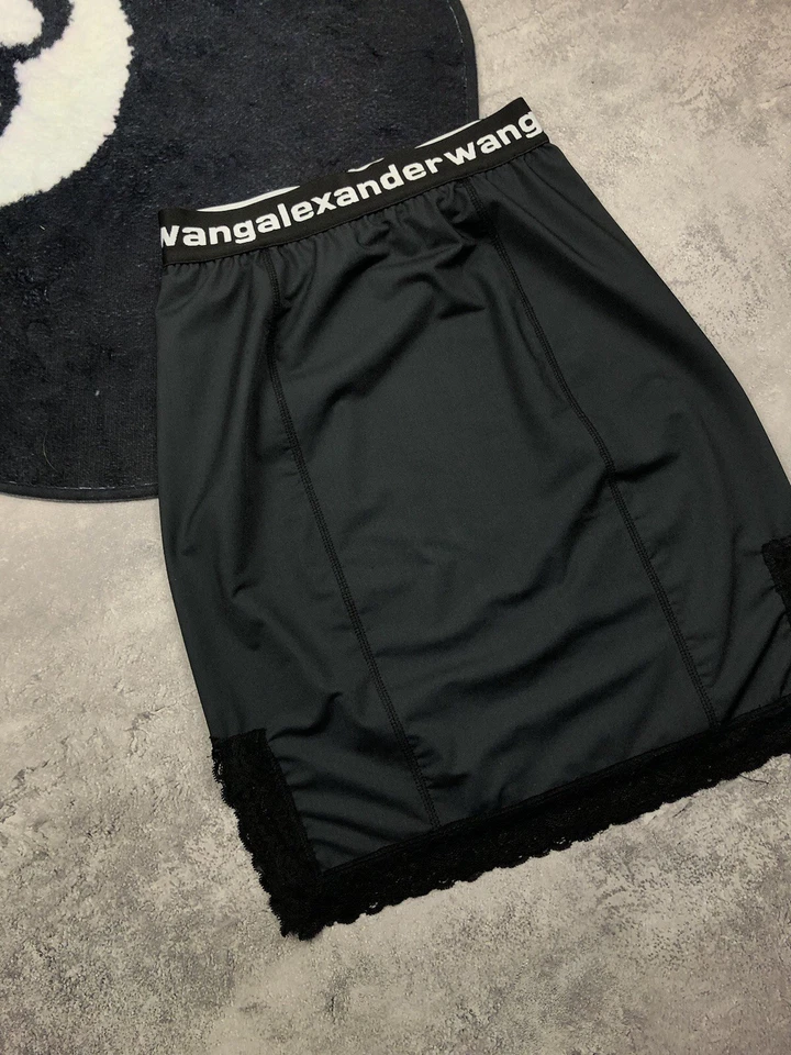 Minifalda Alexander Wang.t Lujo Avantgarde Logo Grande Rara Foto 3 de 4