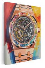 Audemars Piguet Royal Pop Swatch Watch Canvas Wall Art , Ready to Hang