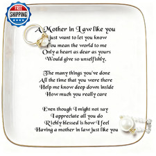 Mother in Law Gifts from Daughter in law, Jewelry Dish for Women Birthday Gift f