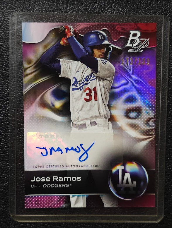Jose Ramos 2023 Bowman Platinum Top Prospects Autographs Blue #TOP-23 Auto /199