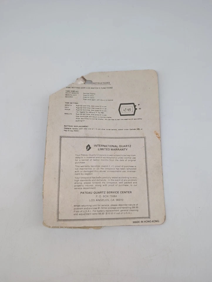 VTG 80s Los Angeles Summer Olympics 1984 Official Watch - Image 2 of 2