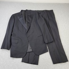 Tom James 2-Piece Suit Mens 46LWool Jacket Sport Coat Dress Pants 38x26