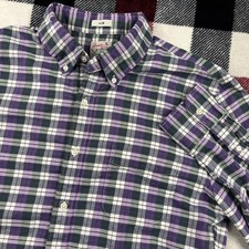 J Crew Shirt Mens Large Blue Slim Fit Broken In Oxford Button Down Casual Preppy