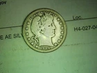 1914-S Barber Quarter * 90% Silver * Key Date * Clear Date