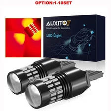 2-20X 7440 7443 LED Red Strobe Flash Blinking Brake Stop Tail Parking Light Bulb