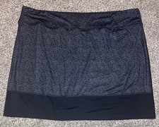 Columbia Anytime SIZE 1X Casual Skort Black Stretch Plus Active Hiking