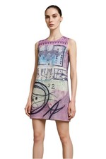 MARY KATRANTZOU CURRENT ELLIOT Dress Size 1 Mini The Apollo Postage Y2K Mod BOHO