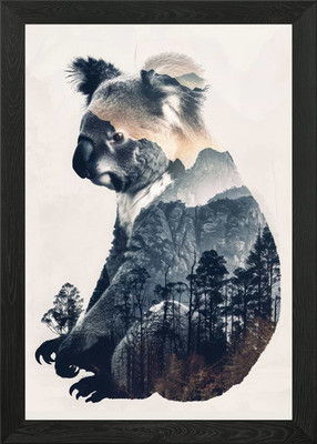 Koala Tier Wald Gerahmtes Wandbild Poster Leinwanddruck Bild