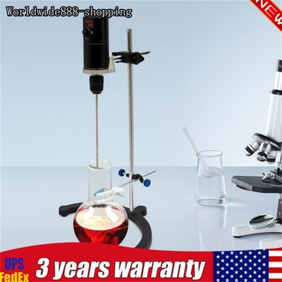 120W Electric Overhead Stirrer Max.40L Digital Lab Mixer Time & Speed Adjustable