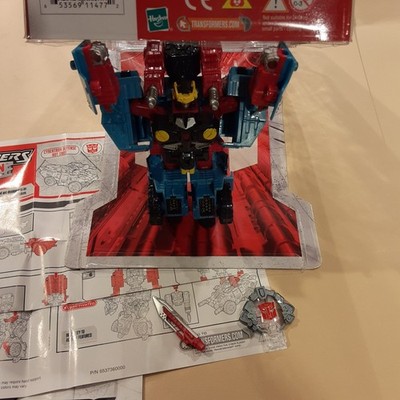 Transformers Deluxe Cybertron DEFENSE Hot Shot Complete +Package Cyber Key Sword