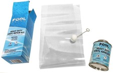 Vinyl Repair Patch Kit with High-Strength Glue for Above-Ground Pools, Inflat...
