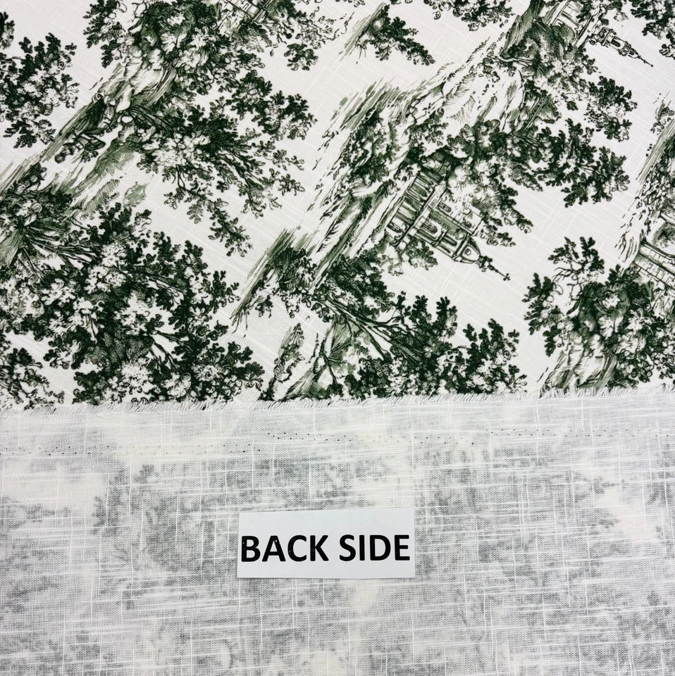 COLE & SONS VILLANDRY TOILE CHARCOAL GRAY FRENCH COTTON FABRIC BY YARD 54"W - Image 4 of 4