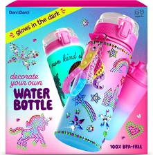 Decorate Your Own Glow-In-The-Dark Water Bottle Kit for Girls - Christmas Gifts