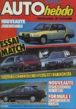 AUTO HEBDO n°426 28/06/1984 ALFA ROMEO 90 COLT GTI TURBO