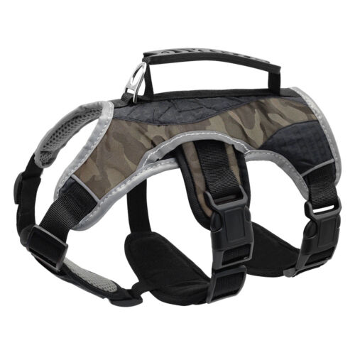 Poitrine de Sport harnais pour chien moyen à grand réfléchissant Gilet Souple - Picture 9 of 14