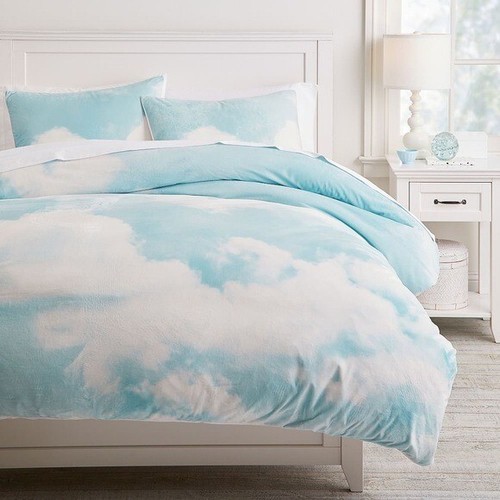 Edredón Pottery Barn Teen gamuza reciclada cielo - Imagen 10 de 10