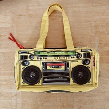 Vintage Iii Parcel Boombox Speaker Handbag Audio Shoulder Tote Bag Y2k Yellow