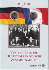 Germany 2003 Folder Treaty On Franco-German Cooperation (F709)