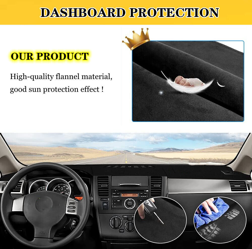 for Nissan Altima 2007-2012 Car Dash Mat Dashboard Cover Carpet Pad Black  Custom eBay