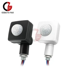 AC85V-265V PIR Motion Sensor Switch Infrared for LED Strip Light Black/White