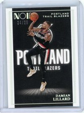 2020-21 Panini Noir Basketball Icon Edition Foil #106 Damian Lillard #20/25