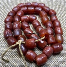 44pics Rare Old Tibetan Tibet natural red agate goodluck Necklace