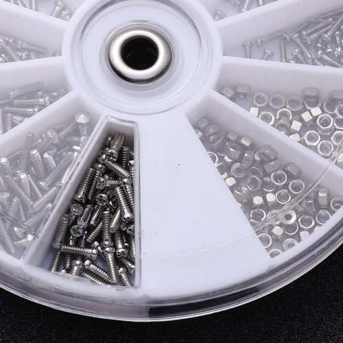 Juego de tuercas de tornillo de 600 piezas Kit de tornillos con estuche de almacenamiento de 12 rejillas - Imagen 8 de 11