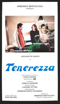 Locandina Orchidea De Santis TENEREZZA carlo savina armando,  bertolucci 1987