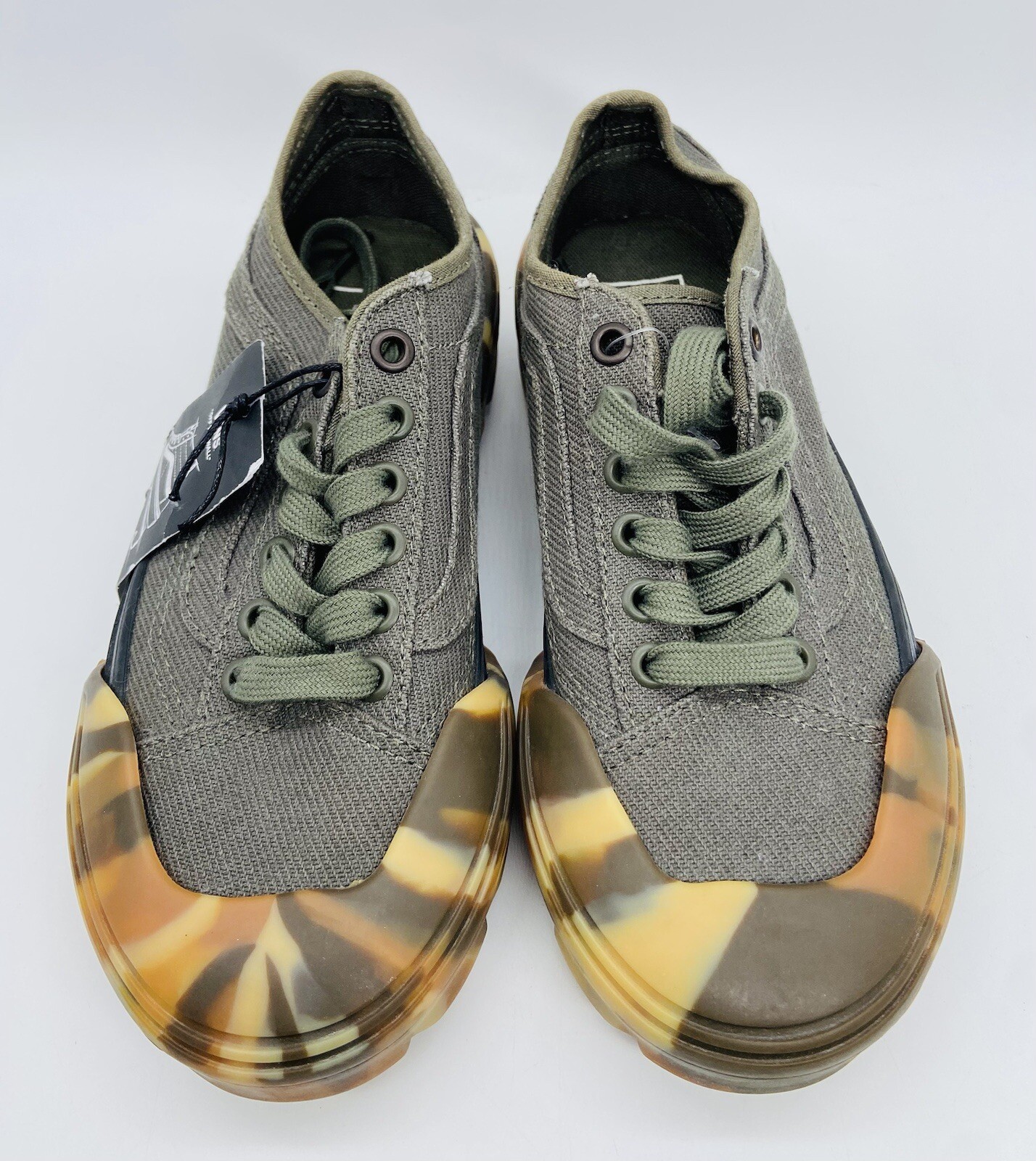 *NEW* Vans Modular Women's Army Green Canvas Rubber Camo Bottoms Shoes; 5 thumbnail 6
