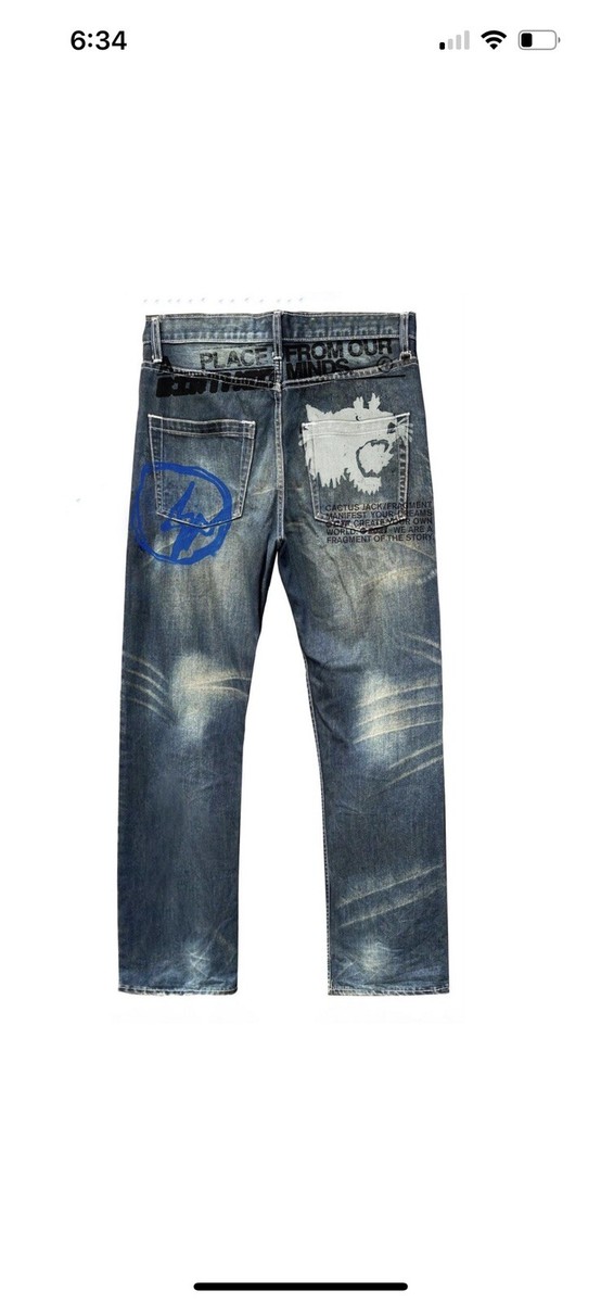 cactus jsck fragment from our minds denim pants | eBay