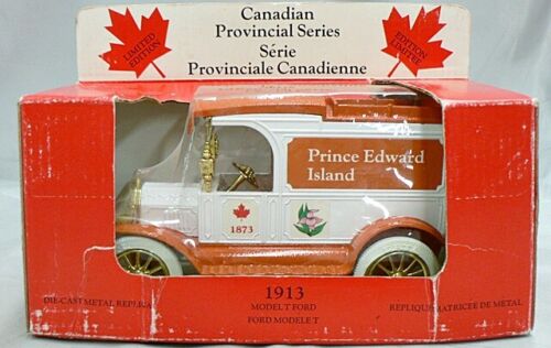 SEREIES PROVINCIALES CANADIENNES 1/24 MOULÉ SOUS PRESSION 1913 MODÈLE T FORD BANK  - Photo 1 sur 2