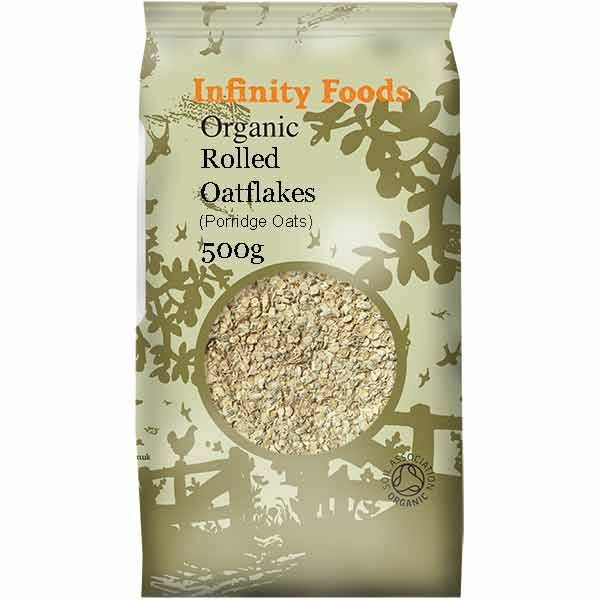 Infinity Organic Rolled Oatflakes (Porridge Oats) 500g