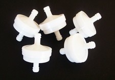 5 GOLIATH INDUSTRIAL 1/4" UNIVERSAL IN LINE FUEL GAS FILTERS LAWN MOWER FF14MW